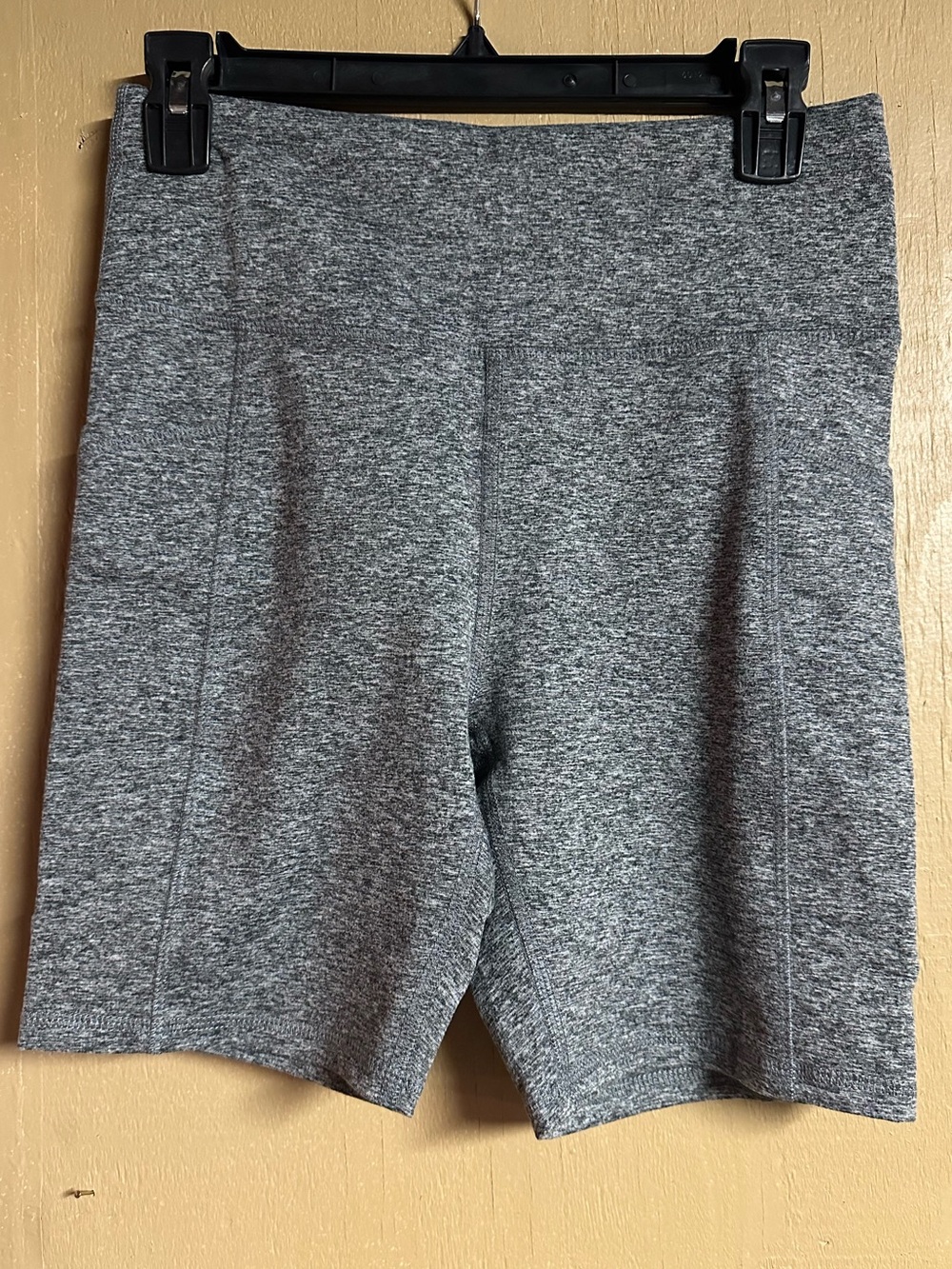 Zobha Heather Gray High-Rise Bike Shorts